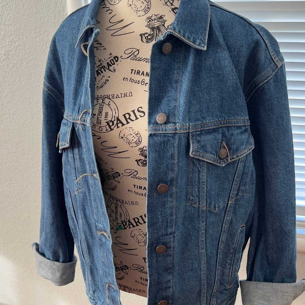 Acne Studios Oversized Blue Denim Jacket